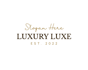 Luxury Style Brand logo design