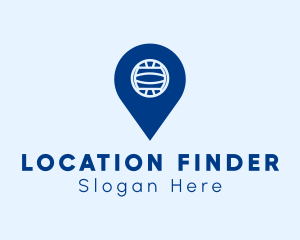 Geolocation - Water Polo Location Pin logo design