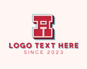 Pop - Retro Varsity Team logo design