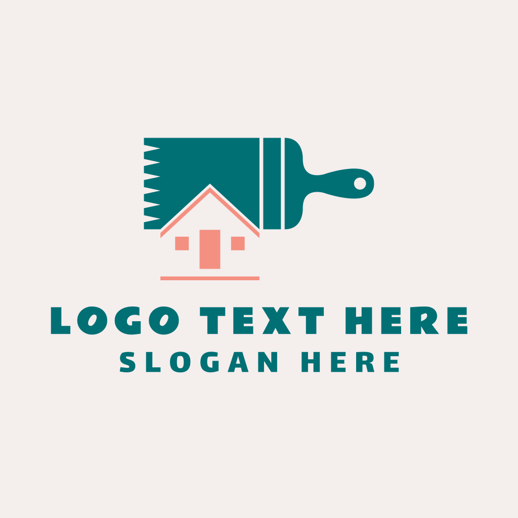 House Paintbrush Renovation Logo | BrandCrowd Logo Maker