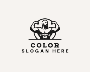 Bodybuilding Gym Trainer Logo