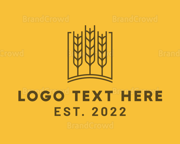 Agriculture Wheat Grain Logo