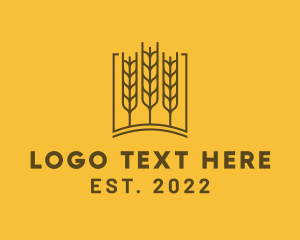 Land - Agriculture Wheat Grain logo design