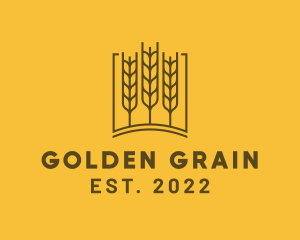 Agriculture Wheat Grain logo design