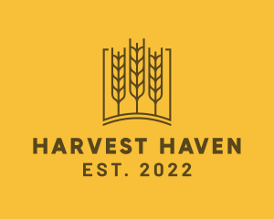 Agriculture Wheat Grain logo design