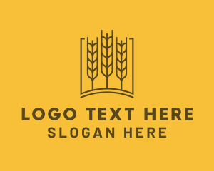 Agriculture Wheat Grain Logo