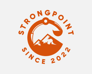 Orange - Orange Mountain Excavator logo design