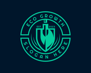 Greenhouse - Garden Shovel Landscaping logo design