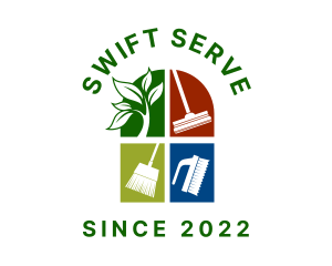 Service - Clean Housekeeping Service logo design