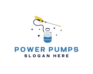 Pressure Pump Spray logo design