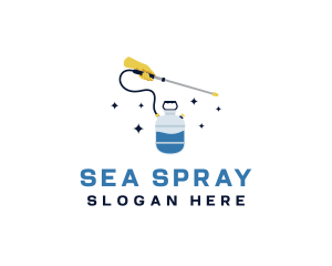 Pressure Pump Spray logo design