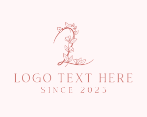 Flower Shop - Elegant Eco Letter L logo design