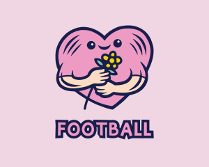 Valentine - Happy Valentine Flower logo design
