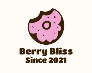 Strawberry - Strawberry Donut Bite logo design