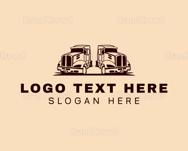 Forwarding Transport Truck Logo