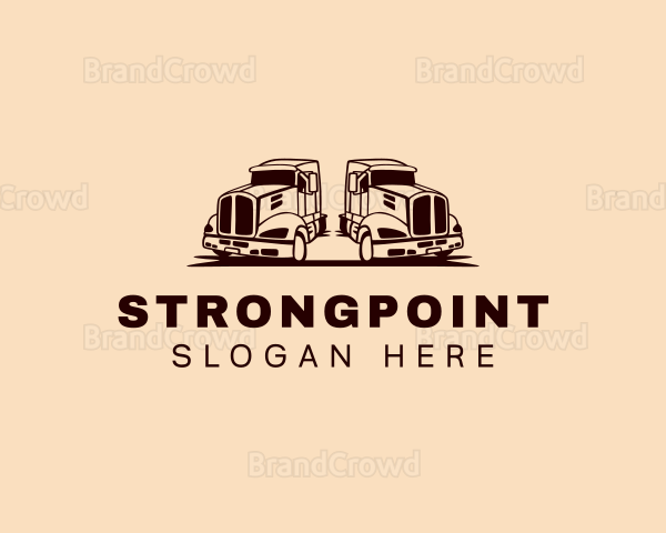 Forwarding Transport Truck Logo