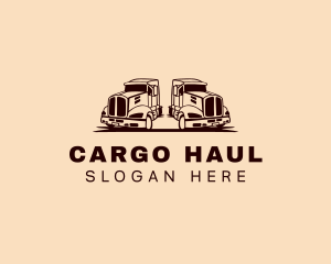 Forwarding Transport Truck logo design