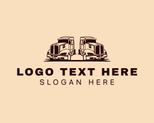 Trailer Truck - Forwarding Transport Truck logo design