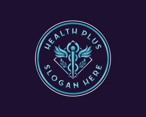 Medical Caduceus Health logo design