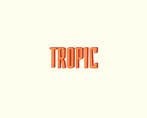 Tropical Beach Holiday logo design