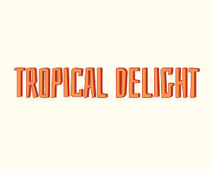 Tropical Beach Holiday logo design