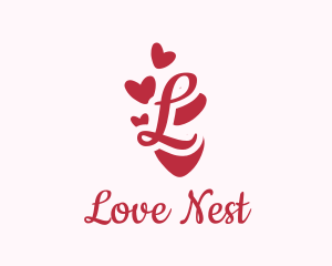 Valentines - Feminine Valentines Heart logo design