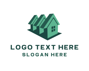 3d - Home Subdivision Property logo design