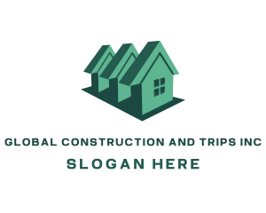 3d - Home Subdivision Property logo design