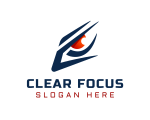 Focus - Gaming Sharp Eye Vision logo design