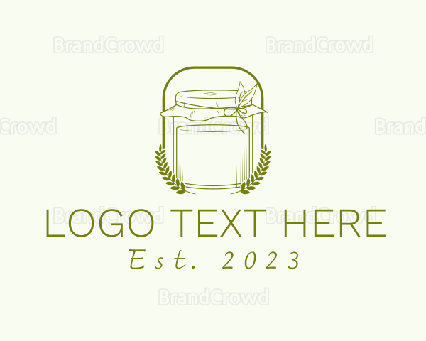 Organic Kombucha Jar Logo