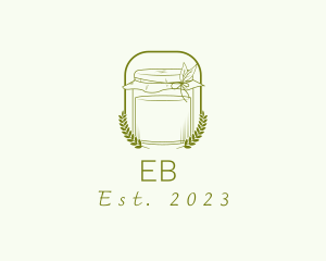 Tea Shop - Organic Kombucha Jar logo design
