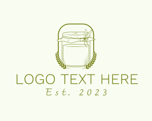 Herbs - Organic Kombucha Jar logo design