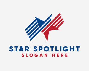 Political USA Star  logo design