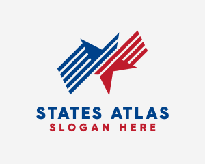 Political USA Star  logo design