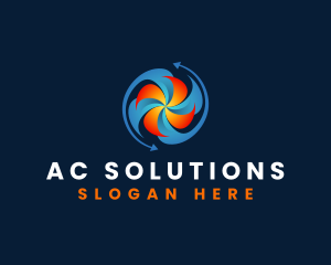 Ac - Industrial Fan Airflow logo design