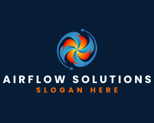 Industrial Fan Airflow  logo design