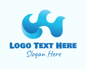 Tidal Wave - Blue Tidal Waves logo design