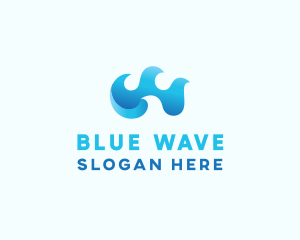 Blue Tidal Waves logo design