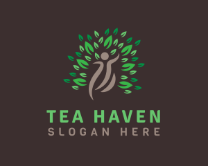 Human Tree Botanical logo design