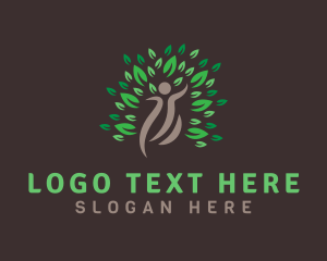 Tree - Human Tree Botanical logo design