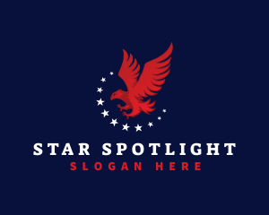 America Eagle Star logo design