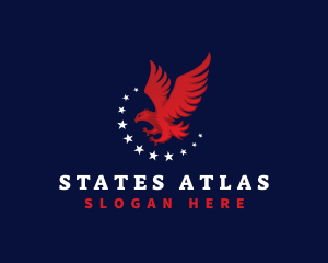 America Eagle Star logo design