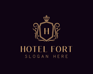 Regal Hotel Shield logo design