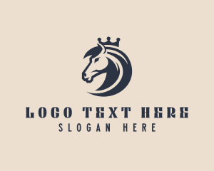Equestrian - Horse Crown Legal logo design