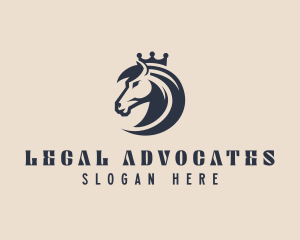 Horse Crown Legal logo design