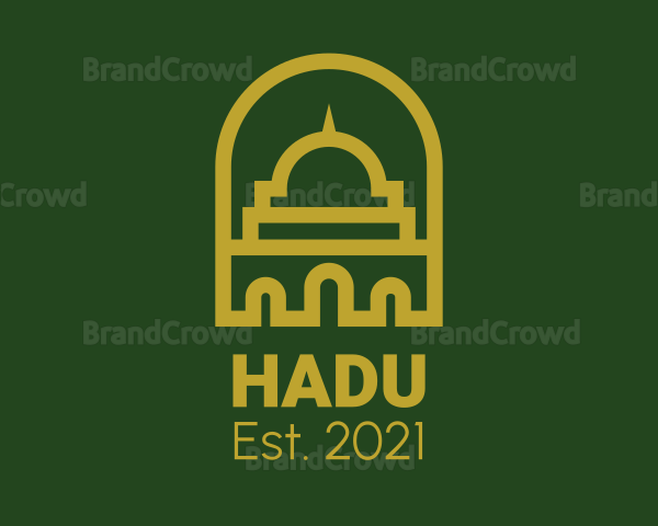 Islamic Mosque Structure Logo