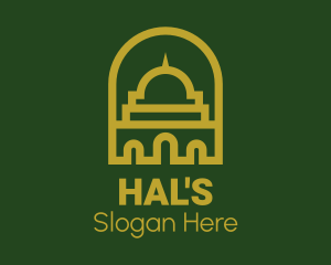 Islamic Mosque Structure Logo