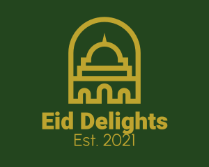 Eid - Islamic Mosque Structure logo design