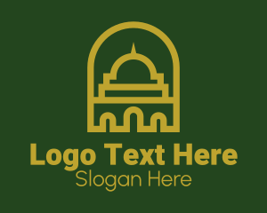 Islamic Mosque Structure Logo