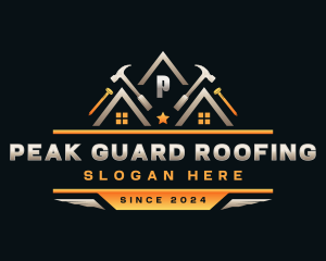 Roof Housing Construction logo design